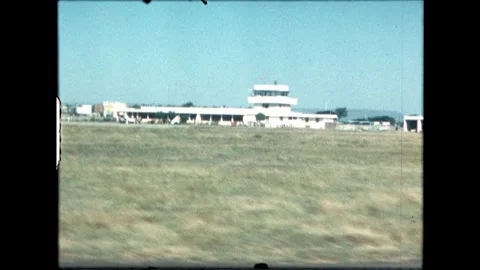 Airfield with Control Tower Stock Footage 277976329
