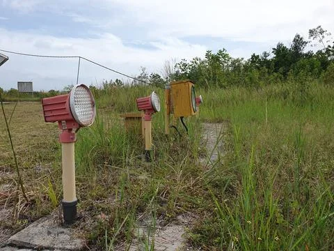 Airfield Lighting System Foto stock