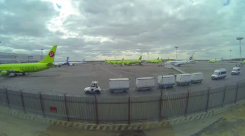 Airfield planes. Video stock 24815090