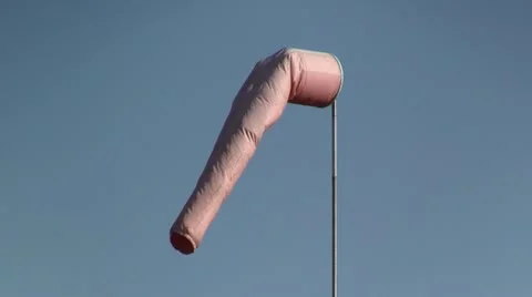 Airfield windsock 스톡 동영상 12567448