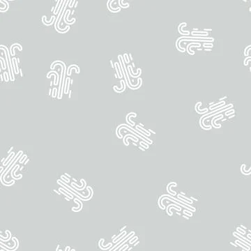Airflow air clean line vector seamless pattern Stock Illustration