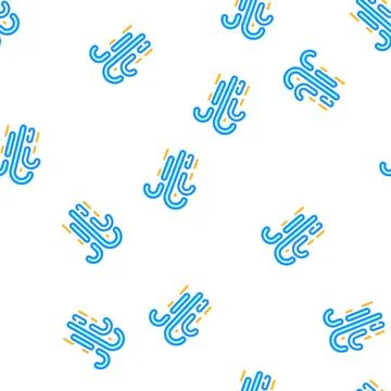 Airflow air clean vector seamless pattern Illustrazione stock