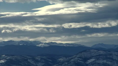 Airflow over Mountains Stock Footage 54758442