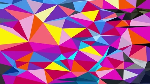 Airforce Blue Purple Low Polygon Pattern Animation HD Stock Footage 84842192