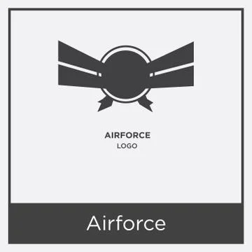 Airforce icon isolated on white background Free Stock Illustration