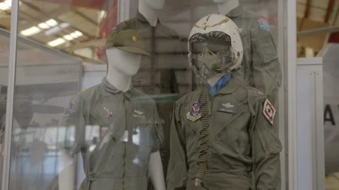 Airforce uniform display Stock Footage 219502411