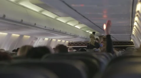 Airline Cabin Stock Footage 42208660