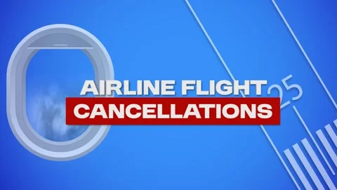 Airline flight cancellations information. Stock Footage 302846829