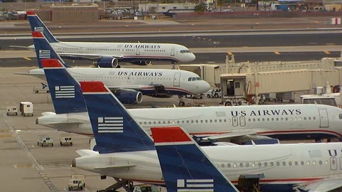 Airline Hub Stock Footage 92288312