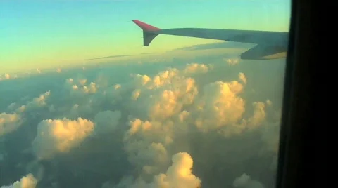 Airline jet window view 스톡 동영상 623277