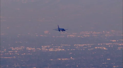 Airline Landing 2 Stock Footage 56330990
