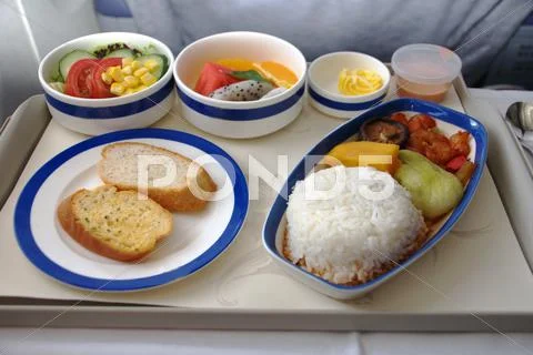Airline meal Stock Photos