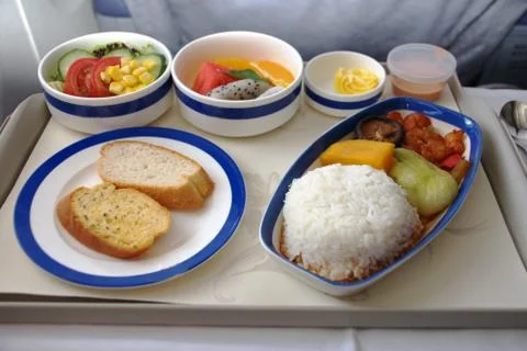 Airline meal Stock Photos
