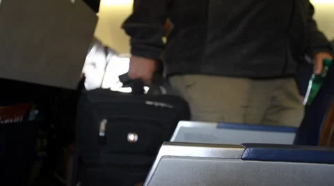 Airline Passengers Stock Footage 33750431