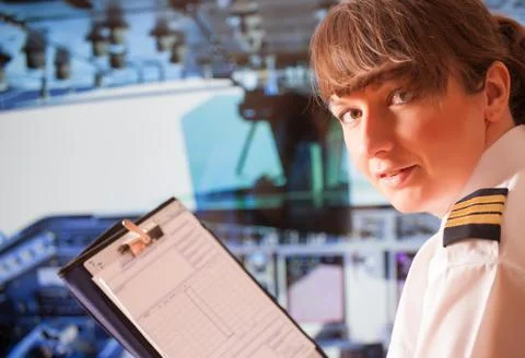 Airline pilot Stock Photos