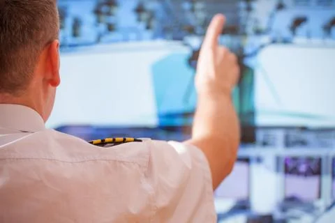 Airline pilot Stock Photos