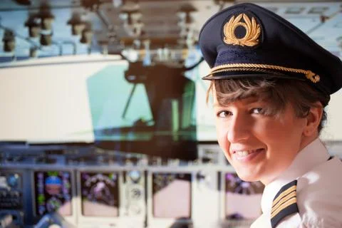 Airline pilot Stock Photos
