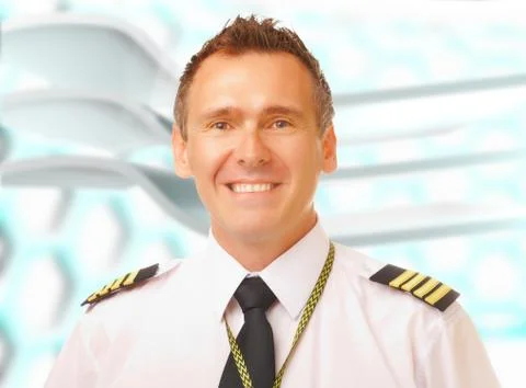 Airline pilot Stock Photos