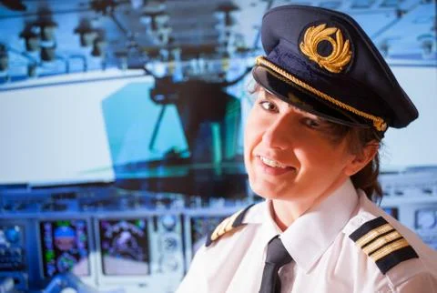 Airline pilot Stock Photos