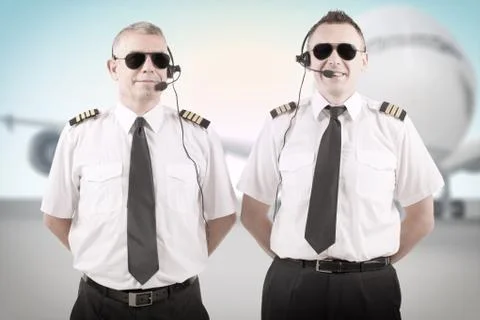 Airline pilots Stock Photos
