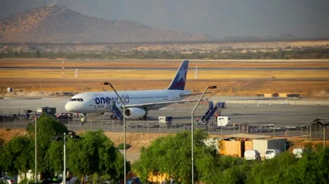 Airline Pushback 01 HD 스톡 동영상 48644295
