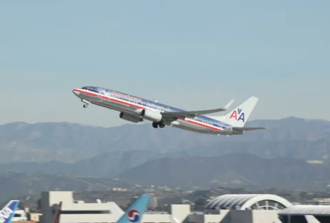 Airline Takeoff 03 SD Stock Footage 1099721