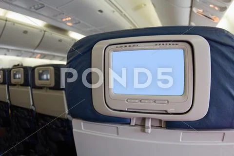 Airline Video Screen On Back Of Seat