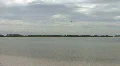 Airliner Coming In For Landing From The Ocean HD Footage