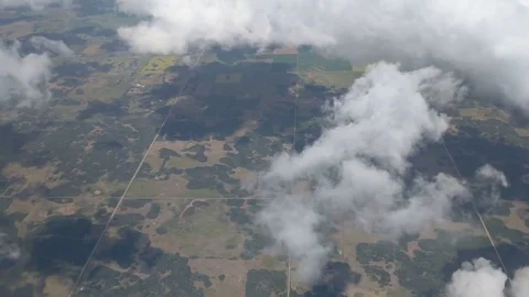 Airliner Flying Above Clouds Stock Footage 78604251