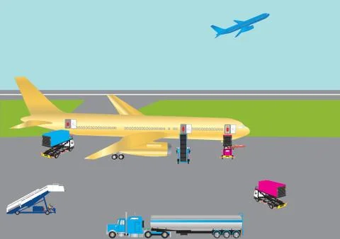 Airliner Stock-Illustration