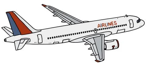 Airliner Stock Illustration