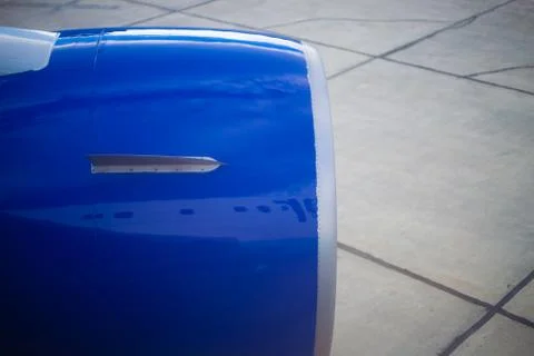Airliner jet engine Stock Photos