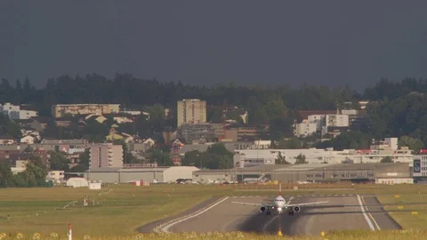 Airliner Lifting Off Stock Footage 76922742