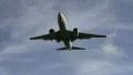 Airliner passing overhead for landing HD Footage