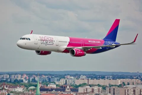 Airliner Passing By Stock Photos