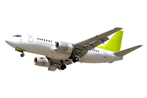 Airliner on white background Stock Photos