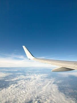 Airliner wing 스톡 사진