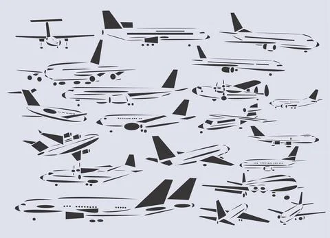 Airliners Collection イラスト素材