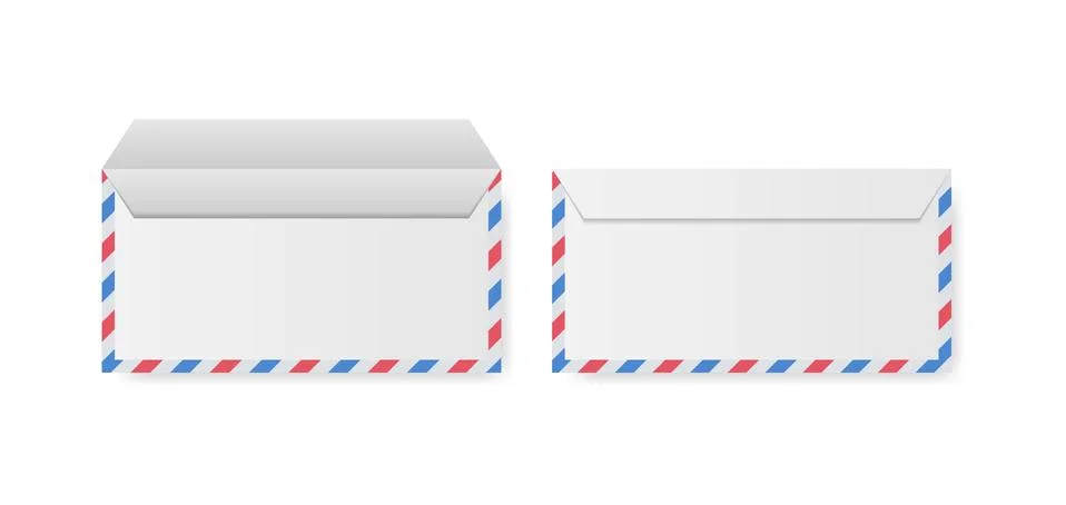 Airmail Envelope Border - Vector Illustration. Stockillustratie