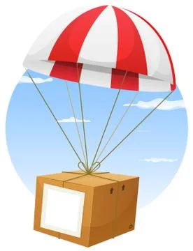 Airmail shipping delivery Stock Illustration