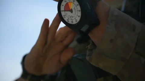 Airman preparing for HALO jump  Stock-Footage 86896152
