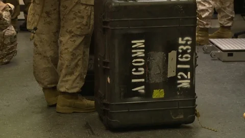 Airmen and Marines help to provide aid to Nepal - 2015 Stock Footage 99729577
