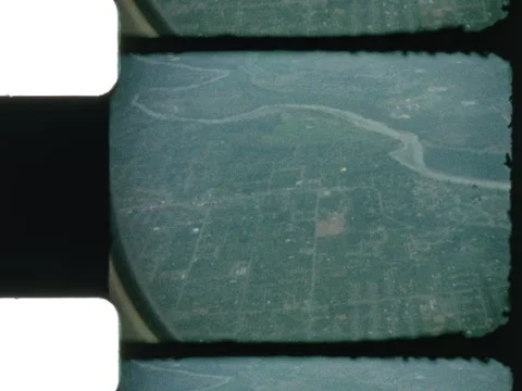 Airplane 1966 Over River Stock Footage 306988741