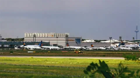 Airplane A380 Lufthansa Stock Footage 11292529