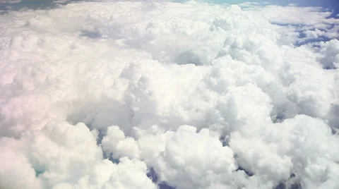 Airplane Above the Clouds: A Soaring Perspective Stock Footage 36162736