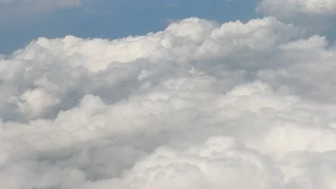 Airplane/ Aeroplane Outside Window View/ Clouds 스톡 동영상 238855132