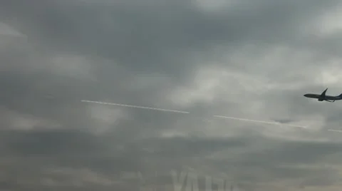 Airplane in air Stock Footage 11314985