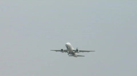 Airplane airone 03 Stock Footage