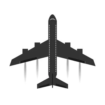 Airplane, airplane icon Stock Illustration