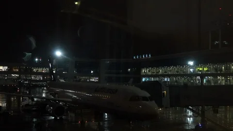 Airplane at the airport Stock Footage 101870905